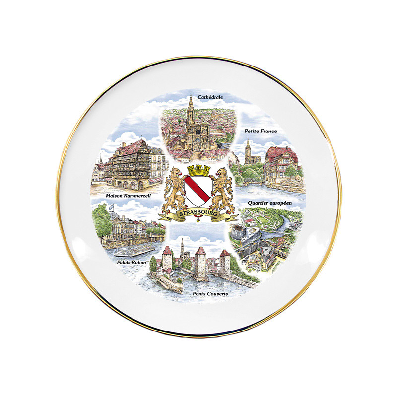 Assiette Contour doré 19cm - Strasbourg / MG 140