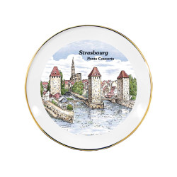 Assiette Contour doré 19cm - Strasbourg / MG 140