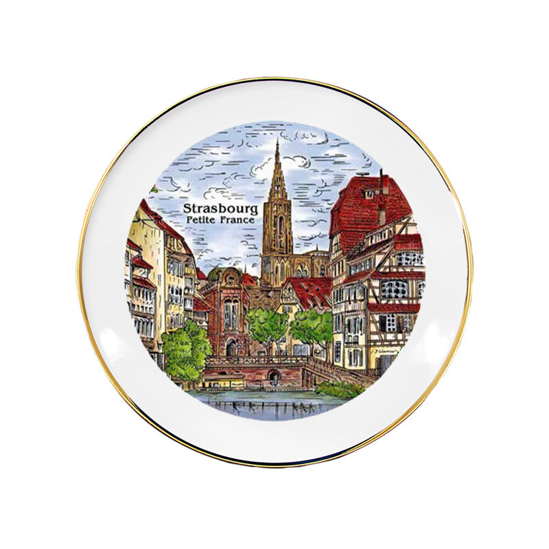 Assiette Contour doré 19cm - Strasbourg / MG 140
